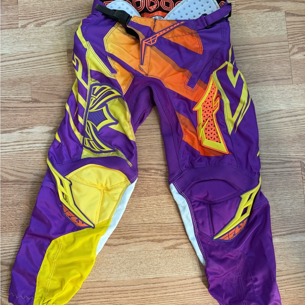 Purple and Yellow Women's Fly Racing Set - Picture 3 of 5